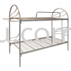 Double Decker Metal Bed Frame With Cloth Hanger Double Decker Metal Bed Frame Metal Bed Frame Steel Furniture