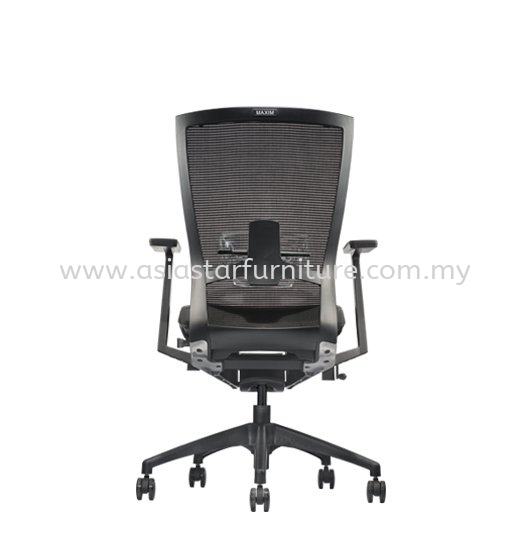 MAXIM 2 MEDIUM BACK LEATHER MESH OFFICE CHAIR - imbi | pudu | setapak