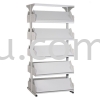 DSLS-5L-OP-G1-Double Sided Library Magazine Rack - 5 Shelves Library Shelving Library Shelving / Library Equipment Steel Furniture