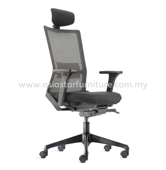 ROYSES 1 FABRIC HIGH BACK MESH OFFICE CHAIR - seri iskandar | kepala batas | kuala ketil 