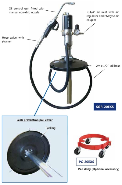 Economical Air Operated Grease Pump (SGR-20EXS)