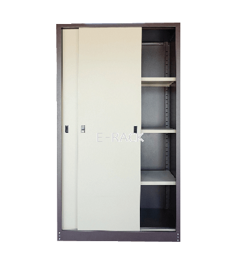 FULL HEIGHT CUPBOARD WITH STEEL SLIDING DOOR CW 3 ADJUSTABLE SHELVE