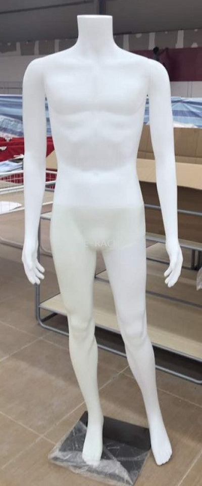 Mannequine Display-White Skin Mannequine-Male WO Head