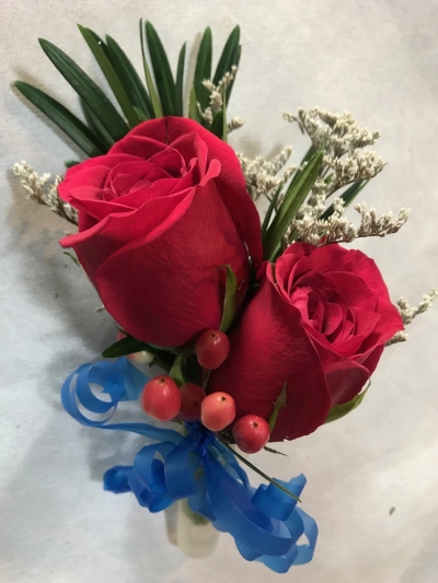 Red Roses Corsage (CC-020)