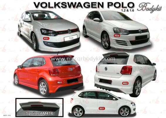 VOLKSWAGEN POLO HATCHBACK AM STYLE BODYKIT + SPOILER