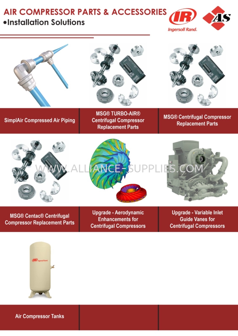 IR Installation Solutions IR Parts & Accessories IR Compressor System INGERSOLL RAND