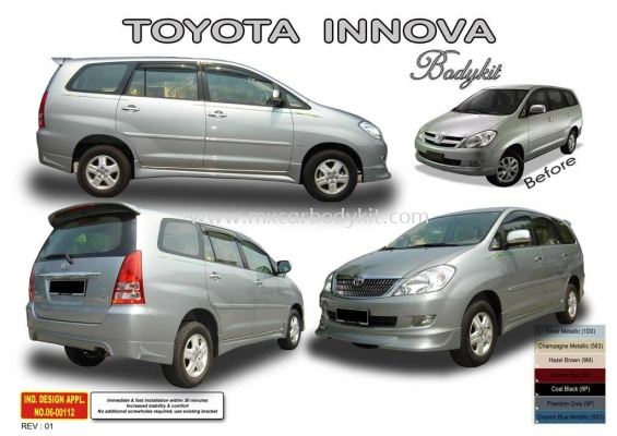 TOYOTA INNOVA 2005-2007 AM STYLE BODY KIT