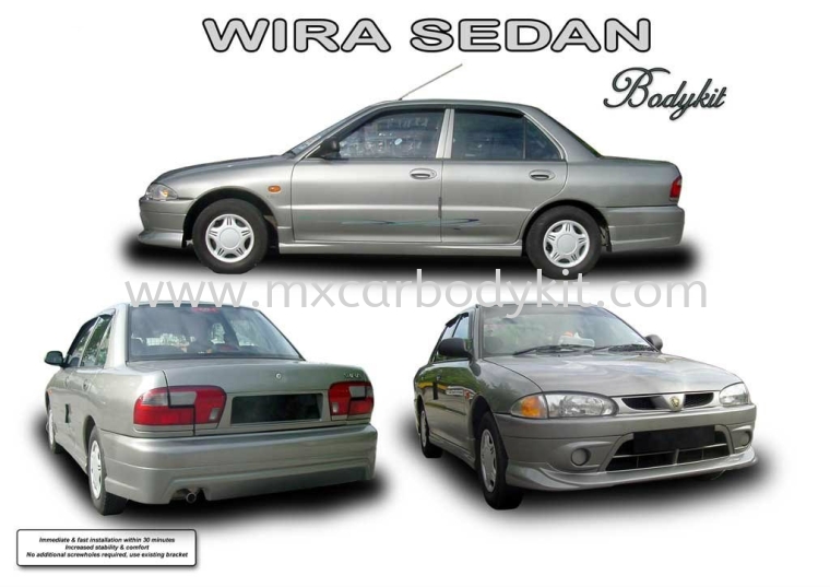 PROTON WIRA SEDAN AM STYLE BODYKIT WIRA PROTON