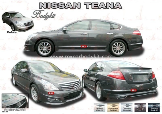 NISSAN TEANA AM STYLE BODYKIT + SPOILER