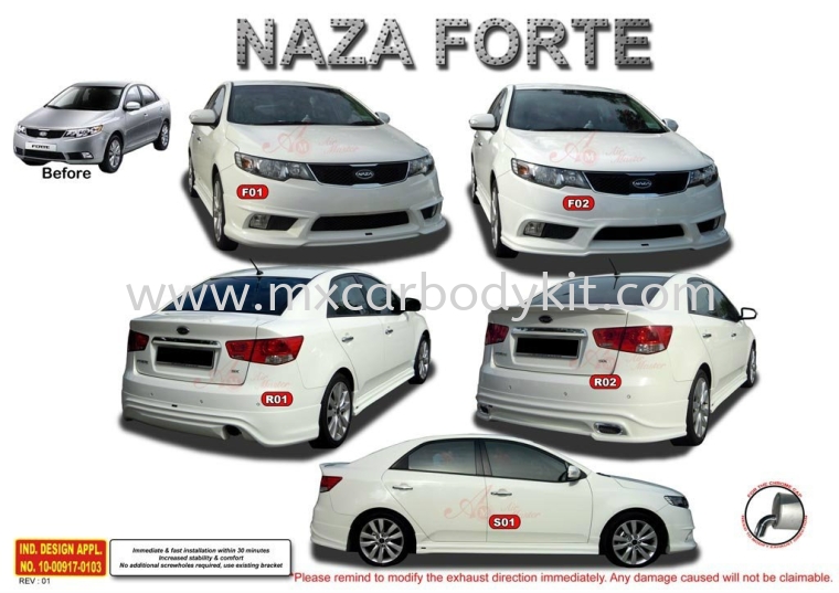 NAZA FORTE AM STYLE BODYKIT FORTE NAZA / KIA