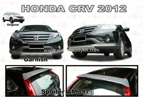 HONDA CRV 2012 AM STYLE FRONT BUMPER GARNISH + SPOILER