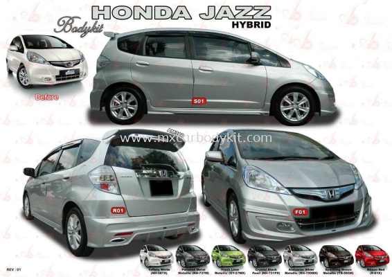 HONDA JAZZ 2012 HYBRID AM STYLE BODYKIT