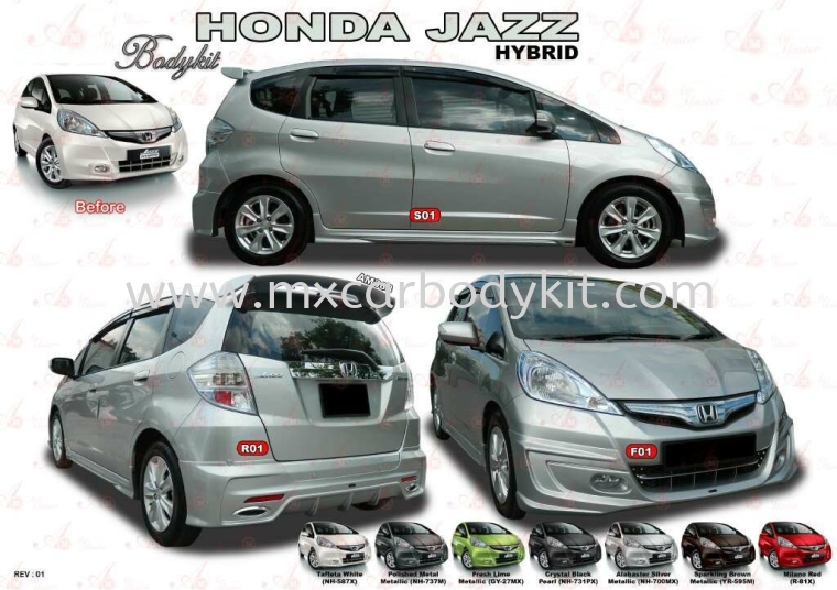 HONDA JAZZ 2012 HYBRID AM STYLE BODYKIT JAZZ 2012 HONDA