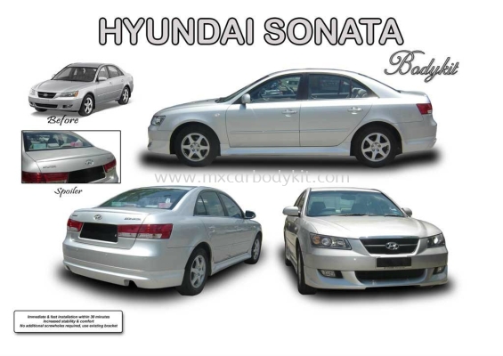 HYUNDAI SONATA AM STYLE BODYKIT + SPOILER