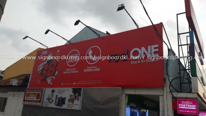 Red one network sdn bhd 3D Led conceal box up lettering and giant billboard at sekinchan Selangor