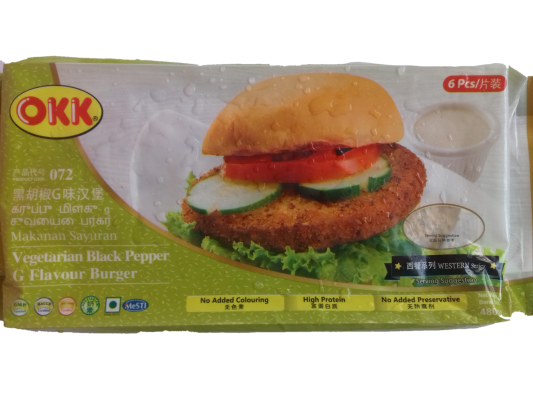 VEGETARIAN BLACK PEPPER G FLAVOUR BURGER