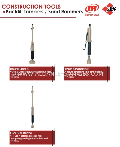 IR Backfill Tampers / Sand Rampers