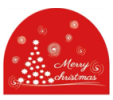 CM-31 Christmas Logo Chocolate Decoration