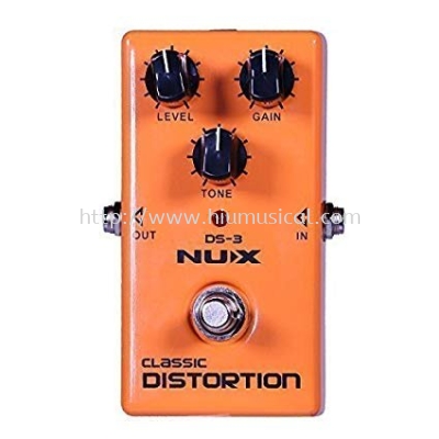 NUX DS-3 Distortion Guitar Pedal True Bypass with Classic & Blues Rock Tone