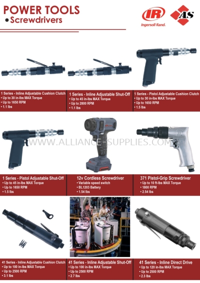 IR Assembly Solution - Screwdrivers