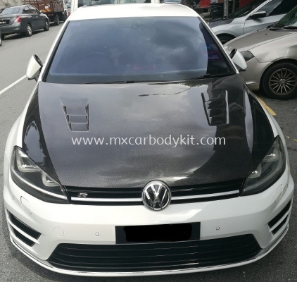 VOLKSWAGEN GOLF MK7 DESIGNED CARBON FIBER HOOD