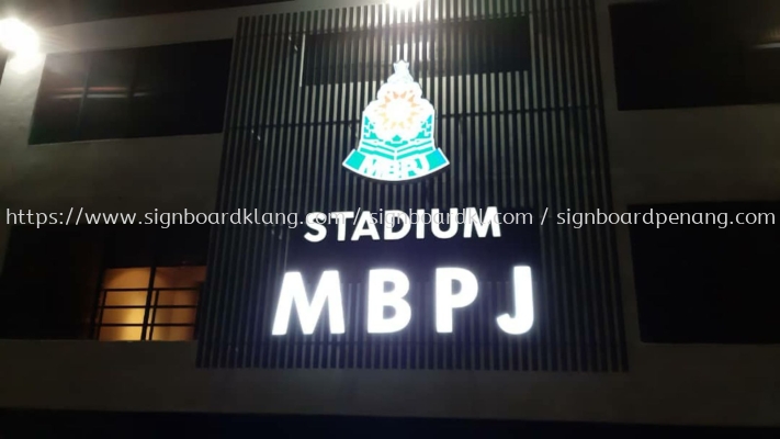 Stadium MBPJ 3D LED conceal box up lettering signage at Petaling jaya Kuala Lumpur
