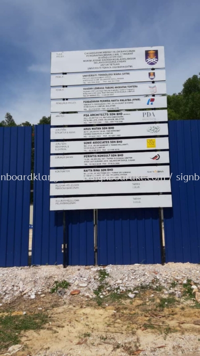 Construction Signboard Project signage at subang jaya Kuala Lumpur