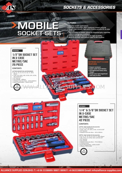 SP TOOLS Mobile Socket Sets 