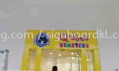 Q-dees Starters 3D box up lettering signage signboard at bukit tinggi klang 3D BOX UP LETTERING