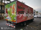 Sun-up Universal Truck lorry inkjet sticker warping at klang Kuala Lumpur TRUCK LORRY STICKER