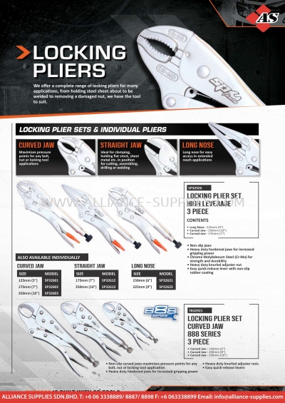 SP TOOLS Locking Pliers