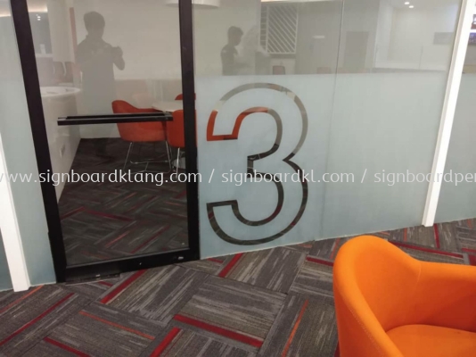 MyEg service center Frosted glass Sticker cut out at kota Damansara Kuala Lumpur