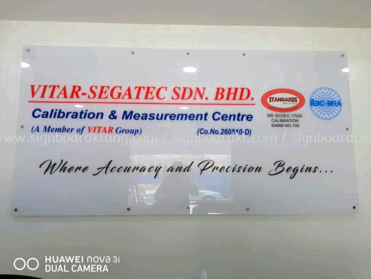 Vitar-segatec sdn bhd Acrylic Poster frame Signage at klang