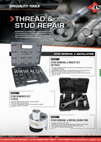 SP TOOLS Thread & Stud Repair