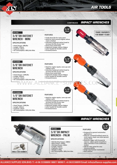 SP TOOLS Impact Wrenches