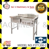 FRESH FST1200-2 Sink Table 2 Sink 4ftX2ftX3ft Stainless Steel Equipment Food Processing Machine