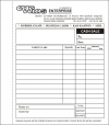 Bill Book Size 7" x 8" Bill Book, Letterhead Biz Document