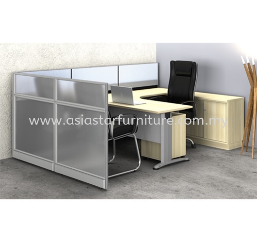 CLUSTER OF 1 OFFICE PARTITION WORKSTATION 34 - Partition Workstation Bangsar | Partition Workstation KL Eco City | Partition Workstation Kuchai Lama | Partition Workstation Bandar Kinrara