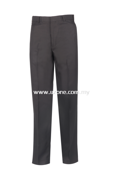 TTR 2 : LONG TROUSER FLAT FRONT  (READY MADE) BLACK