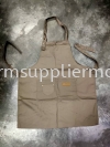 Cotton Apron Khaki Apron Baju Uniform Custom KL PJ