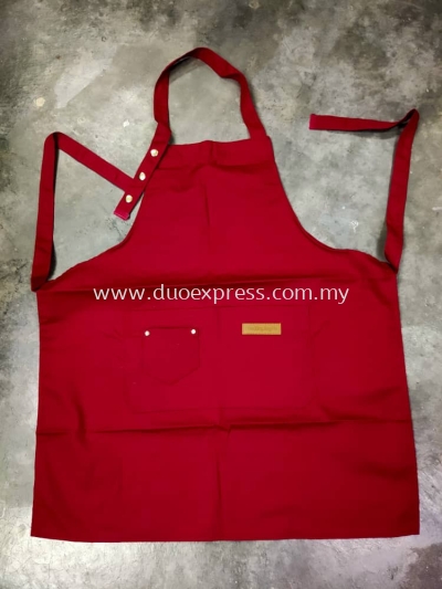 Cotton Apron RED