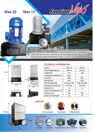 Max 15 AC Sliding Motor Single Phase