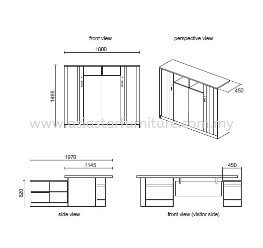 LUXURY OFFICE CABINET SPECIFICATION 2 - Selling Fast Director Office Table | Director Office Table Solaris Dutamas | Director Office Table Jalan Ipoh | Director Office Table Ampang Point