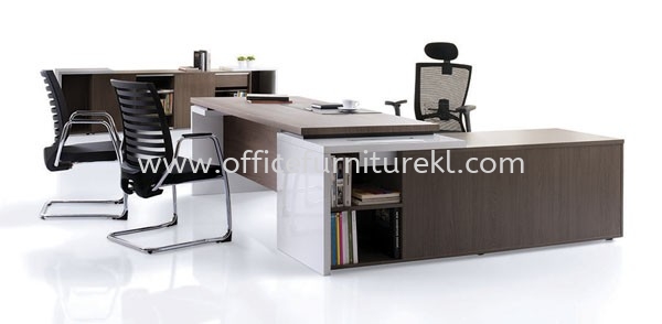 MATIC EXECUTIVE DIRECTOR OFFICE TABLE WITH SIDE OFFICE CABINET (41THK mm)