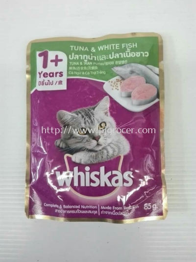 Whiskas Tuna& White Fish1+ yrs 85gm 