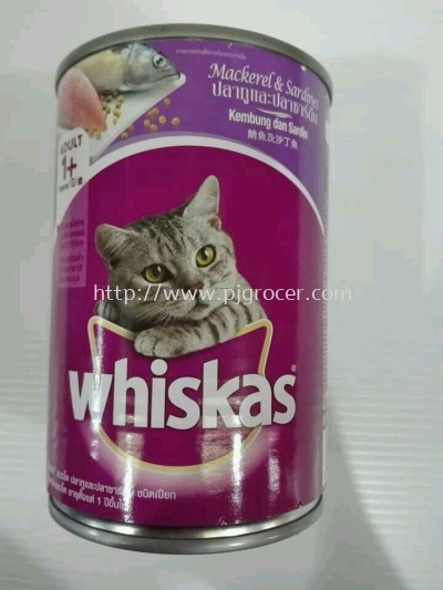 Whiskas Mackerel sardines 400gm