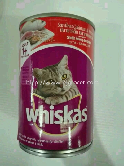 Whiskas Sardines Calamari prawns 400gm