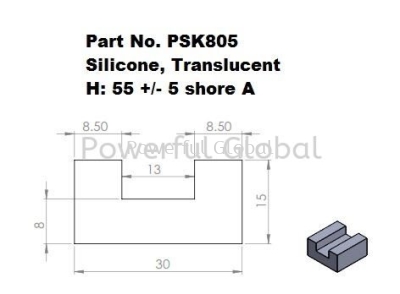 Silicone U Profile Translucent PSK805
