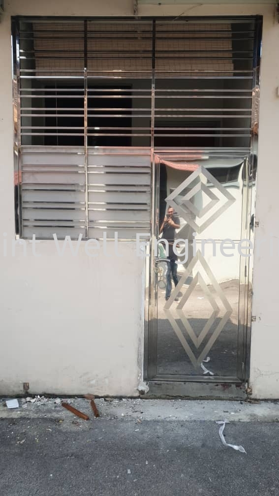  Stainless Steel Window Grille Design Window Set With Safety Door Stainless Steel Window Grill