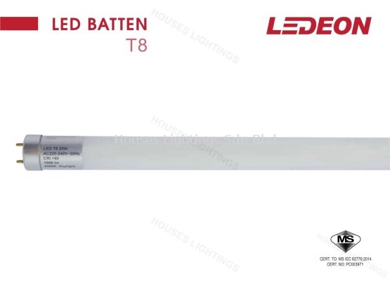 LED Batten T8 Ledeon 20W 4FT sirim